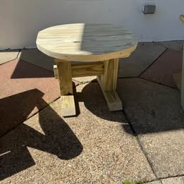 Modern Heavy-Duty Adirondack Chair & Side Table Set - Image 4