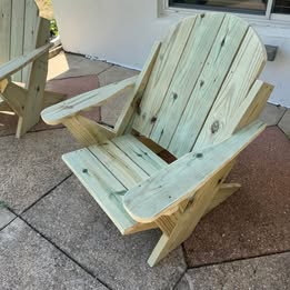 Modern Heavy-Duty Adirondack Chair & Side Table Set - Image 2