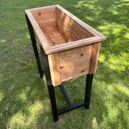 Handcrafted Raised Cedar Planter Box – Built to Last! - Image 6